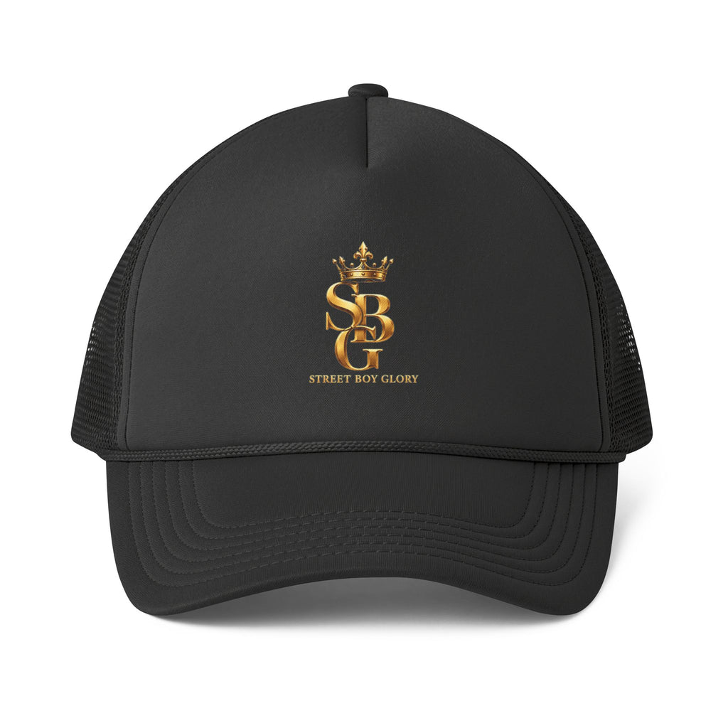 Crowned SB Trucker Cap – Royal Blue & Green Streetwear Hat