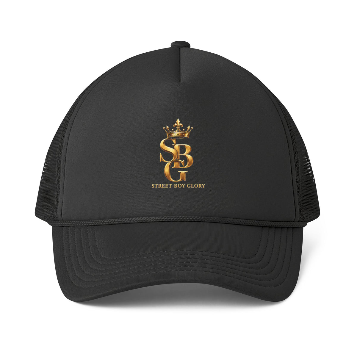 Crowned SB Trucker Cap – Royal Blue & Green Streetwear Hat