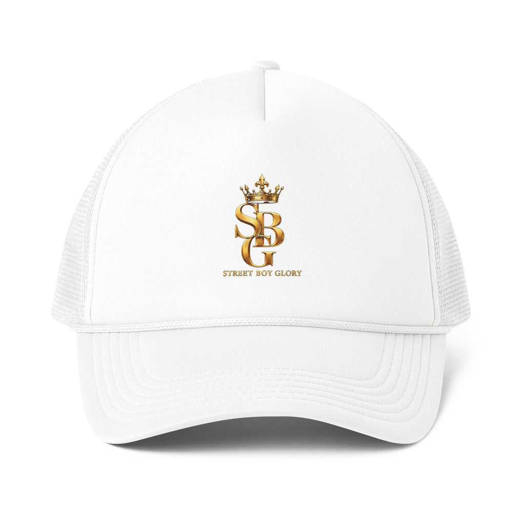 Crowned SB Trucker Cap – Royal Blue & Green Streetwear Hat