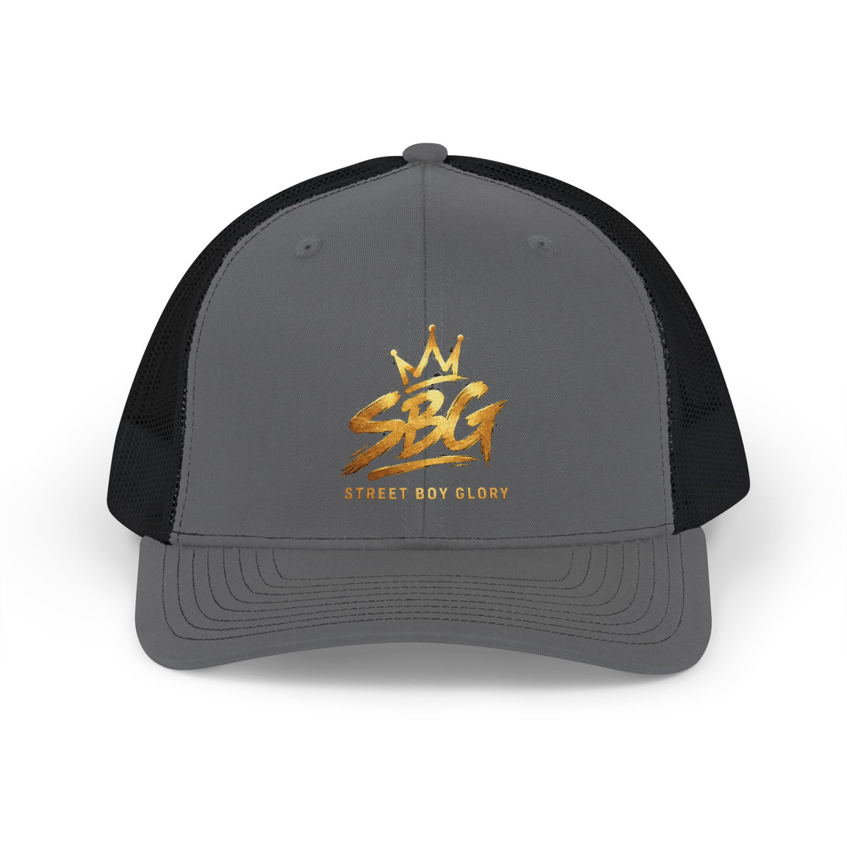 Stay Golden Snapback Trucker Cap – Crown Graphic “Strive for Glory” Hat