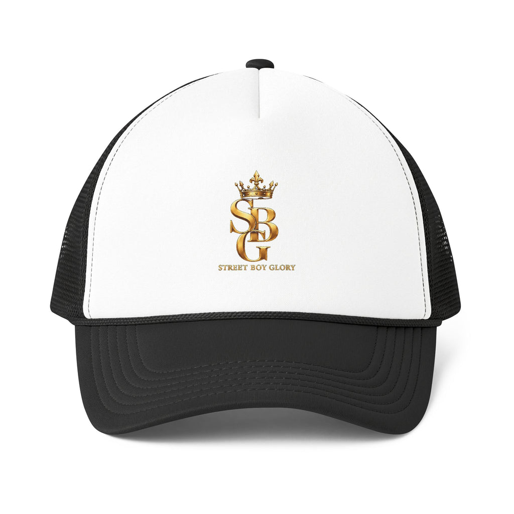 Crowned SB Trucker Cap – Royal Blue & Green Streetwear Hat