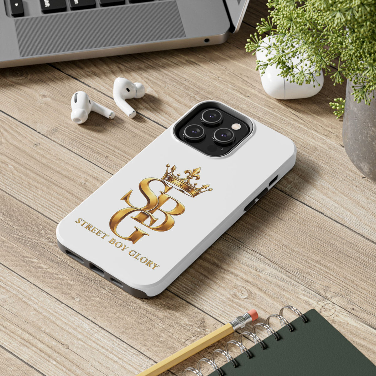 Street Boy Glory Crown Monogram Tough Phone Case