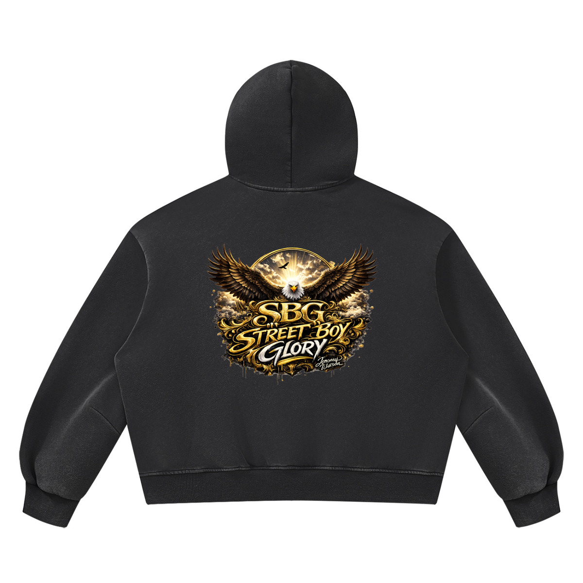 SBG Vintage Wash Boxy Fleece Hoodie
